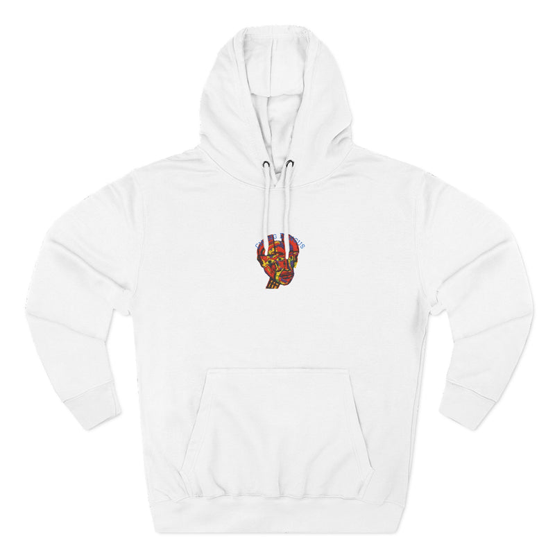 “Swollen/Frustrated” embroidered hoodie