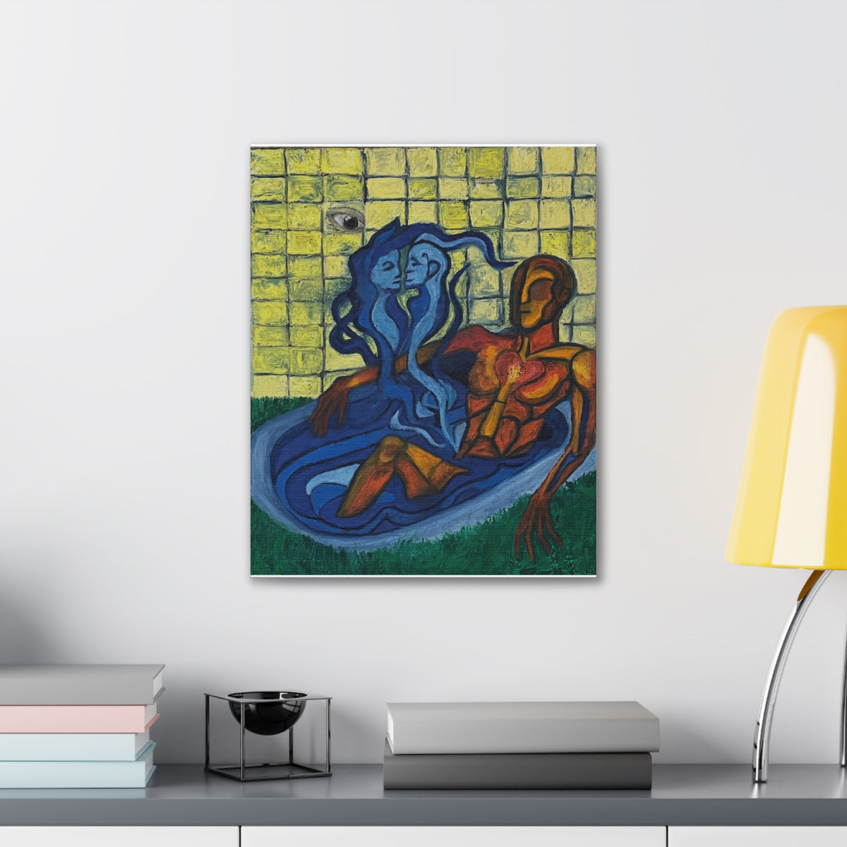 “Life’s a Bath, Sex is Water” 16x20 Stretched Canvas Print