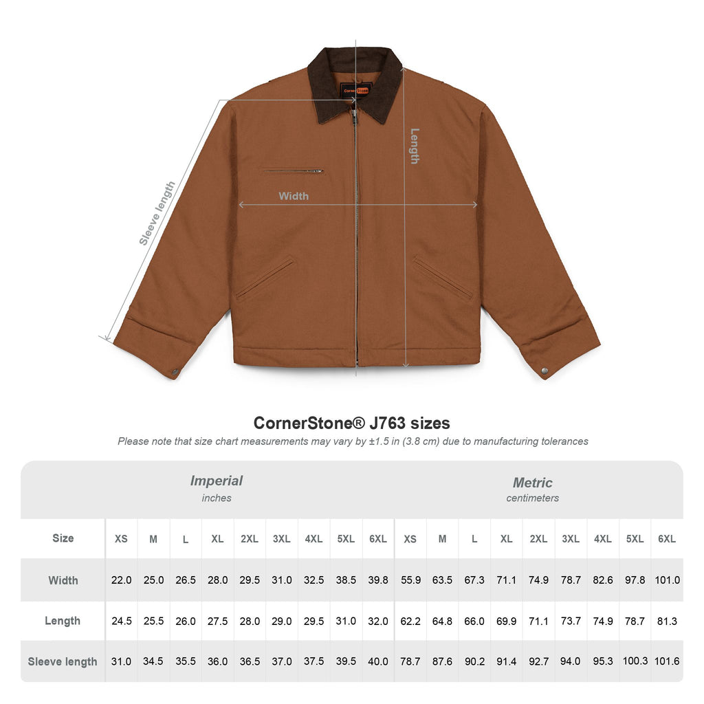 “Swollen/Frustrated” Unisex Duck Cloth Work Jacket